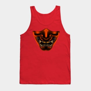 Demon Mask - Orange Tank Top